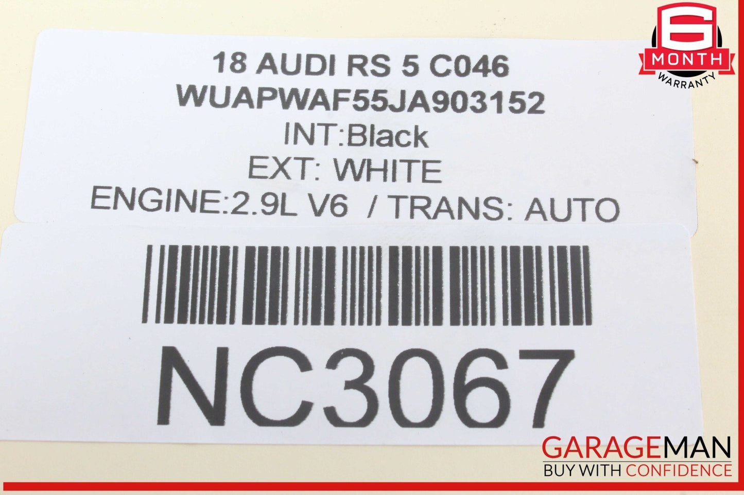 18-23 Audi RS5 S5 Front Left and Right Side Door Upper Panel Sound Speaker