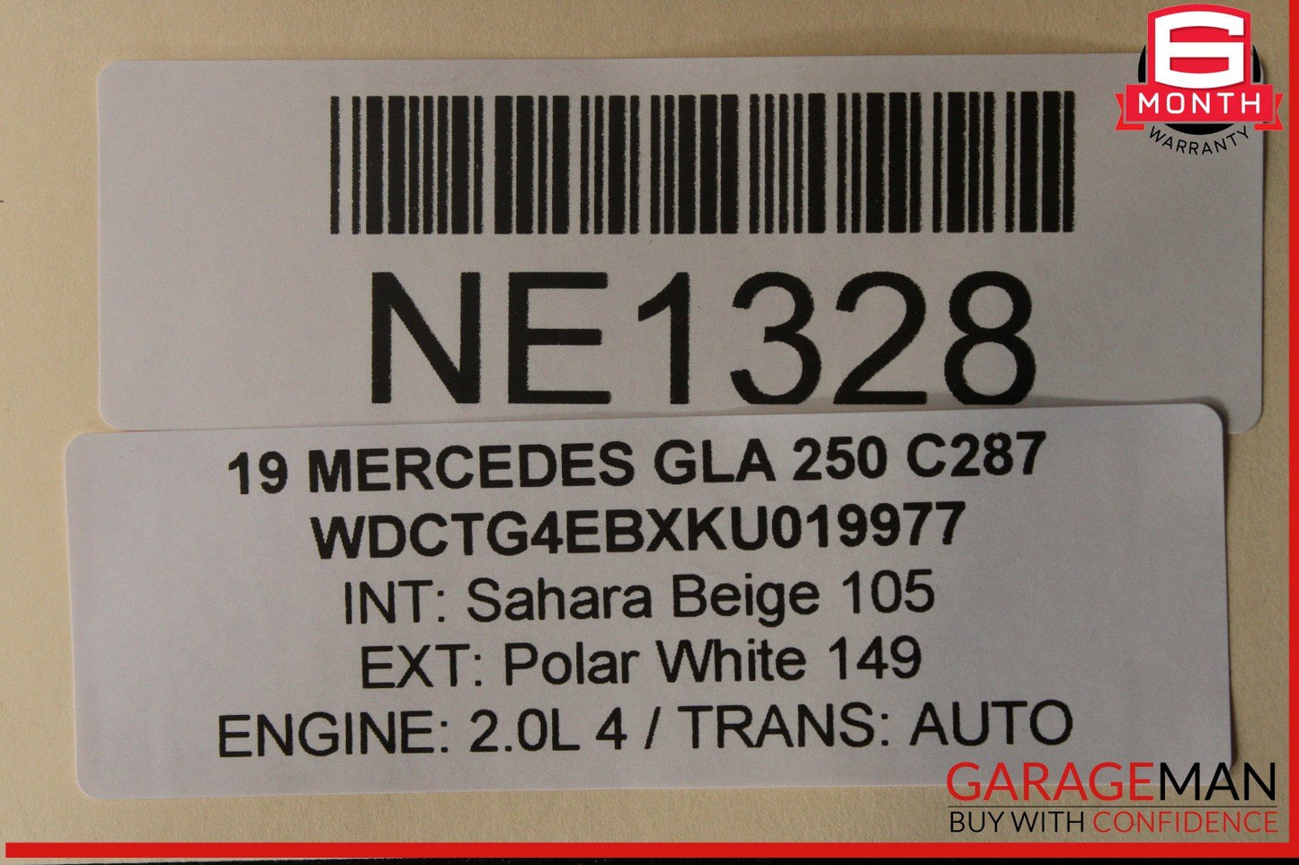 15-20 Mercedes X156 GLA250 Rear Right Passenger Side Door Shell Panel OEM