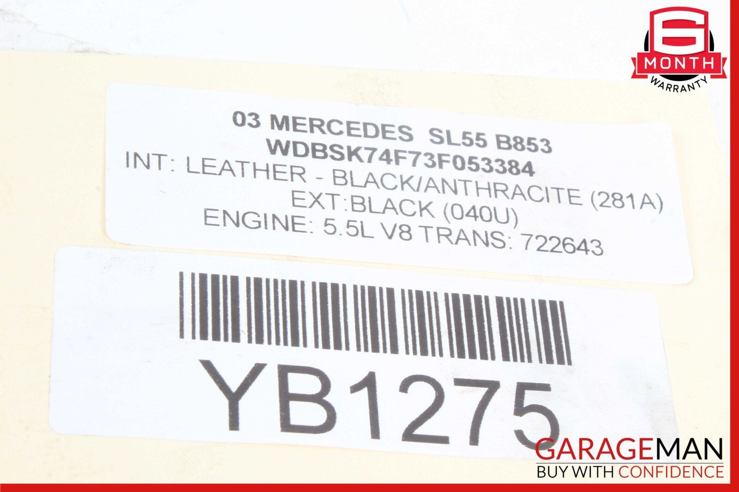 03-08 Mercedes W216 SL55 S55 CL55 AMG Right Side Engine Motor Cylinder Head OEM