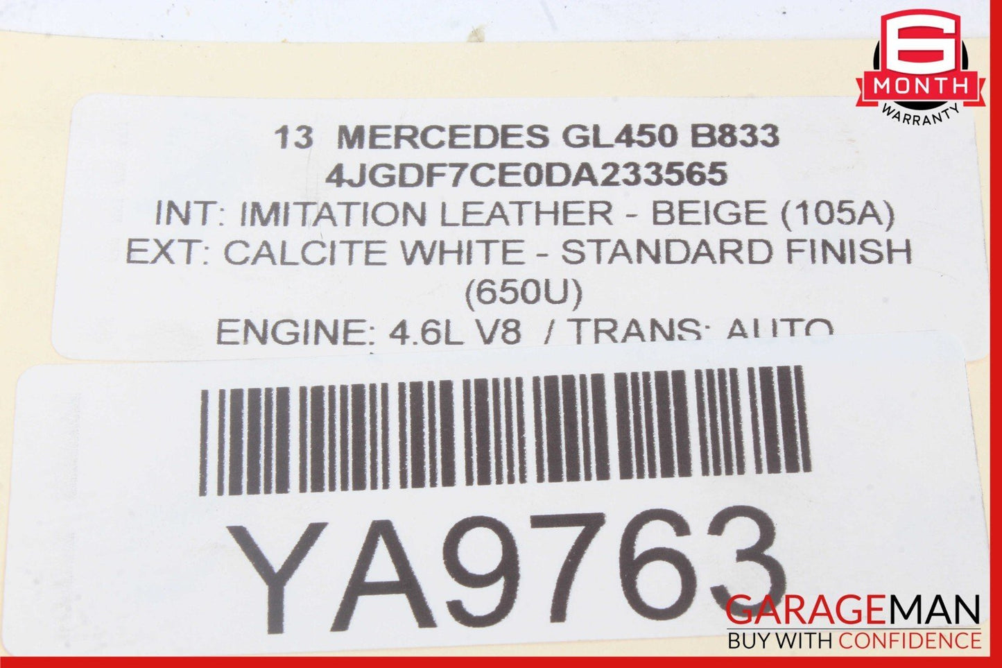 12-19 Mercedes X166 GL450 ML550 Front Right & Left Side Engine Exhaust Pipe Set