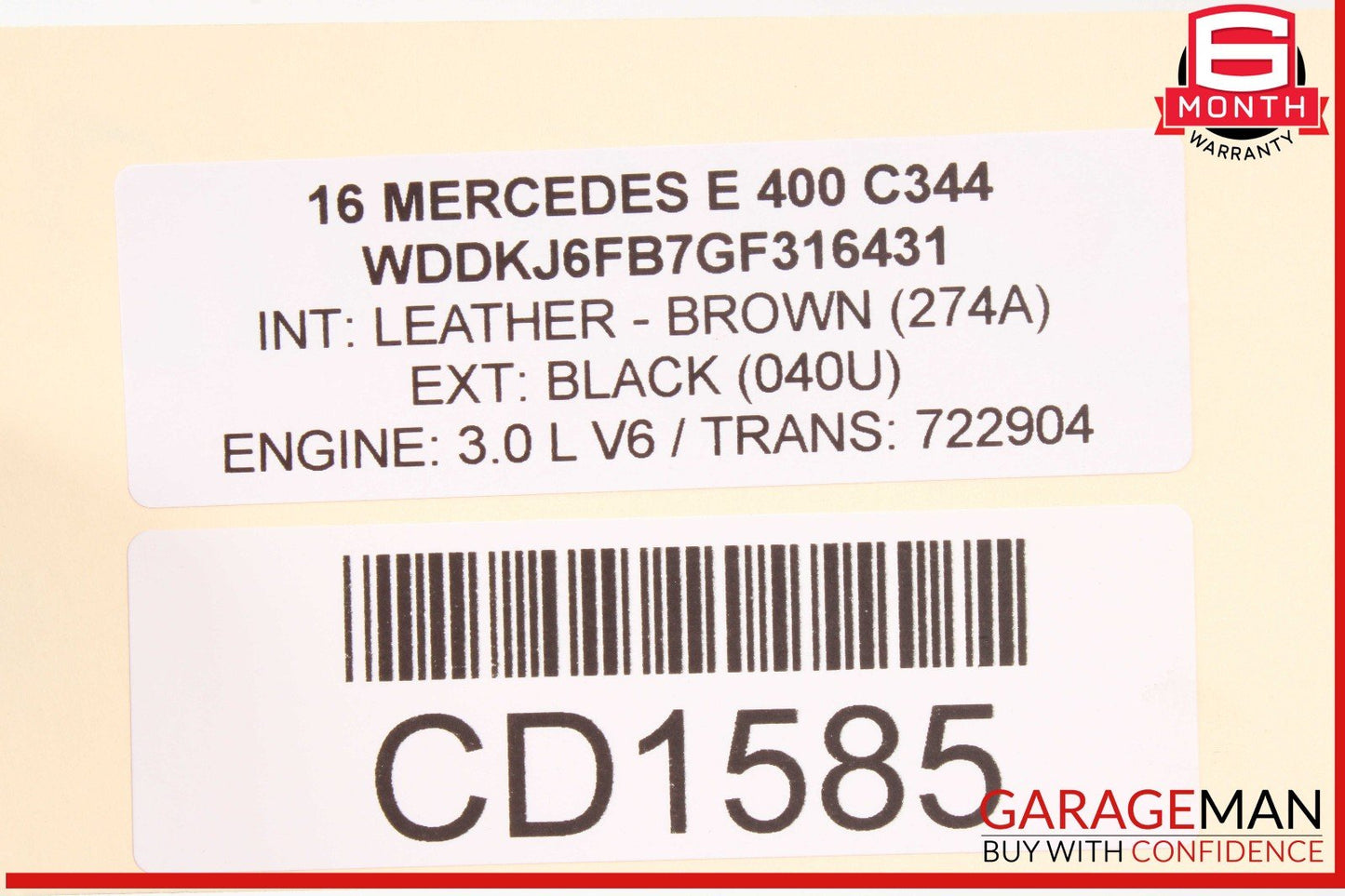 10-17 Mercedes W207 E400 Coupe Panoramic Pano Sunroof Rail Track Frame OEM