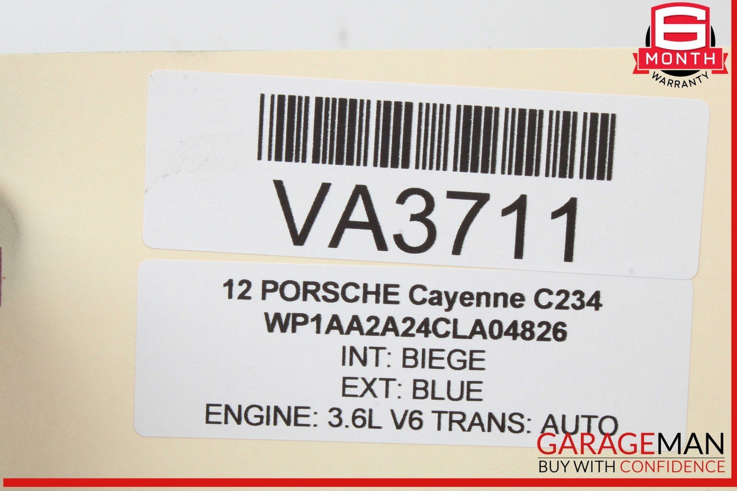 11-18 Porsche Cayenne 958 Rear Right or Left Side Upper Forward Control Arm OEM