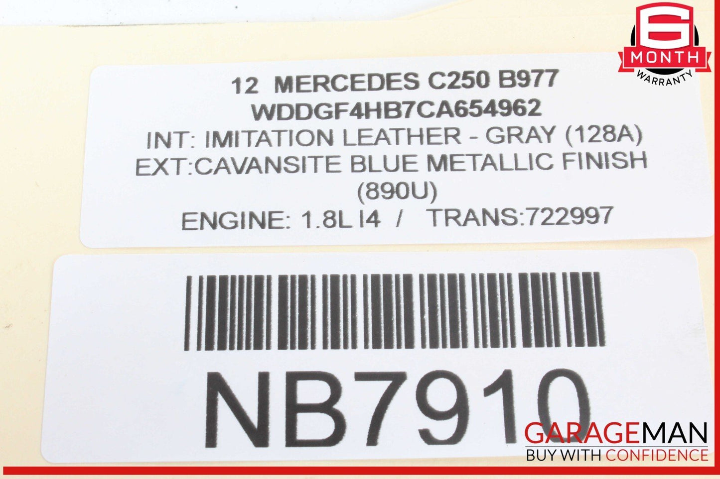 12-15 Mercedes W204 C250 SLK250 M271 Lower Oil Pan Section 2710141602 OEM