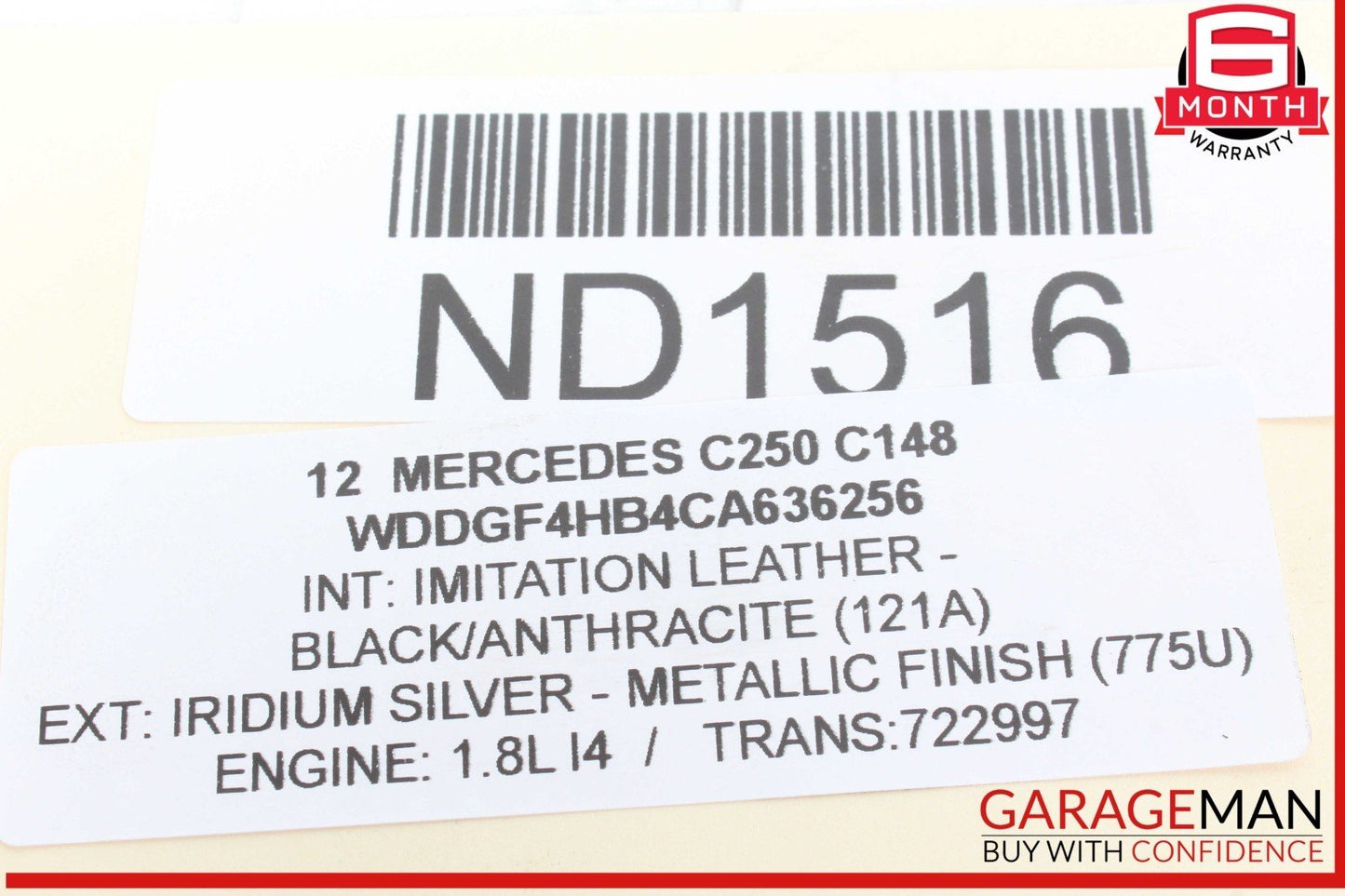 12-15 Mercedes W204 C250 SLK250 1.8L M271 Fuel Injector Rail Line Assembly OEM