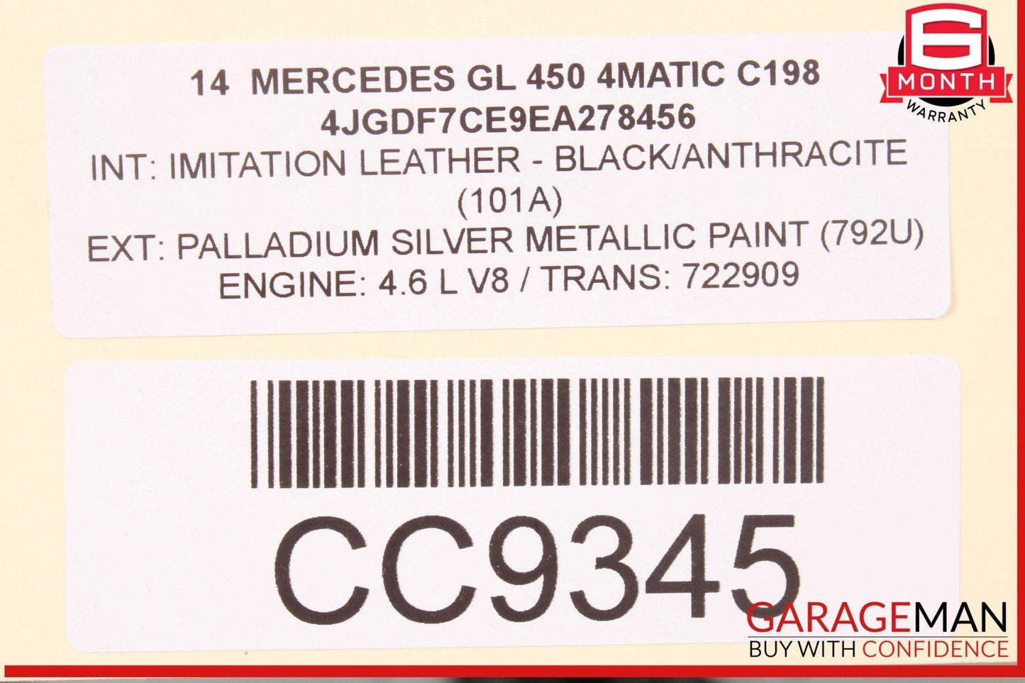 Mercedes-Benz Unknown A2782211101, A1668800157, A1666820126, A1668800105, A1668800205, A1668800705, A1668800805, A1668800457 OEM