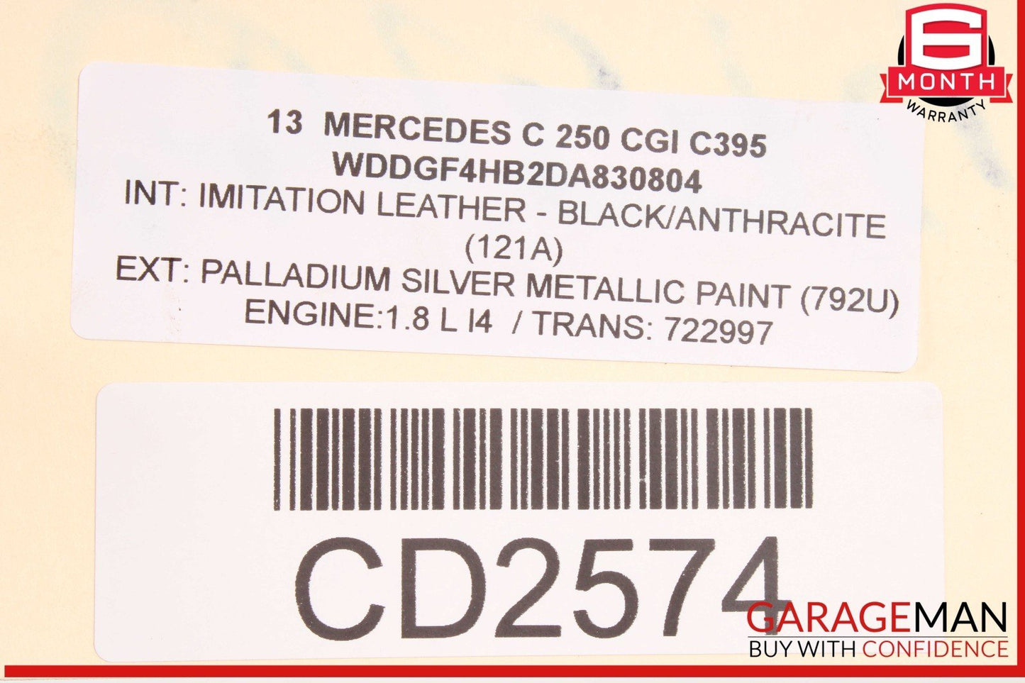 10-18 Mercedes W204 C250 E350 Rear Sub Frame Crossmember Cradle Assembly OEM