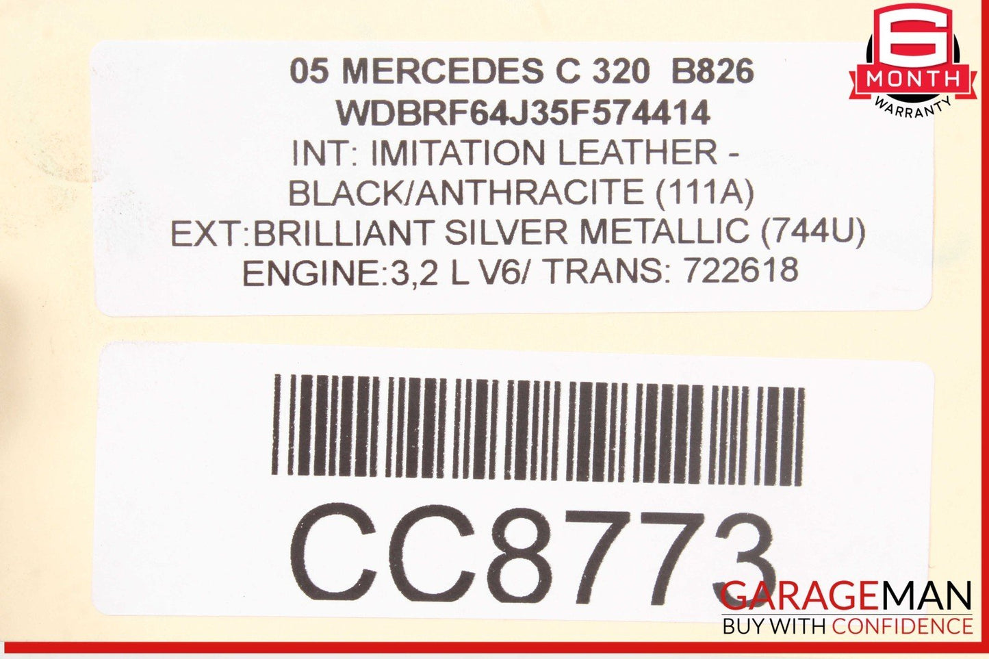 01-05 Mercedes W203 C320 C240 Transmission Tranny Assembly RWD 722.696 211k