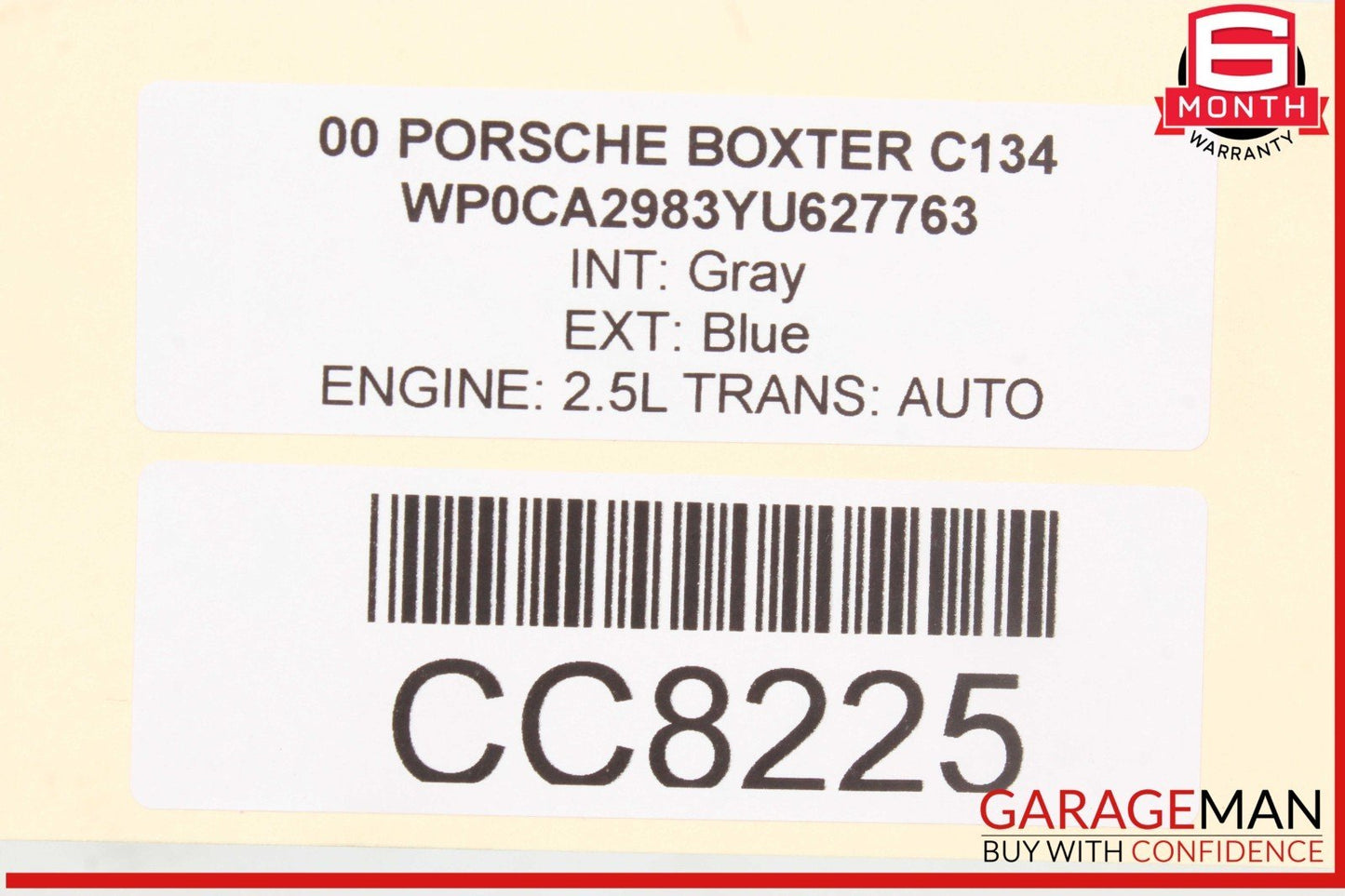 97-04 Porsche Boxster 986 Carrera 911 996 Front Right Exterior Door Panel Shell