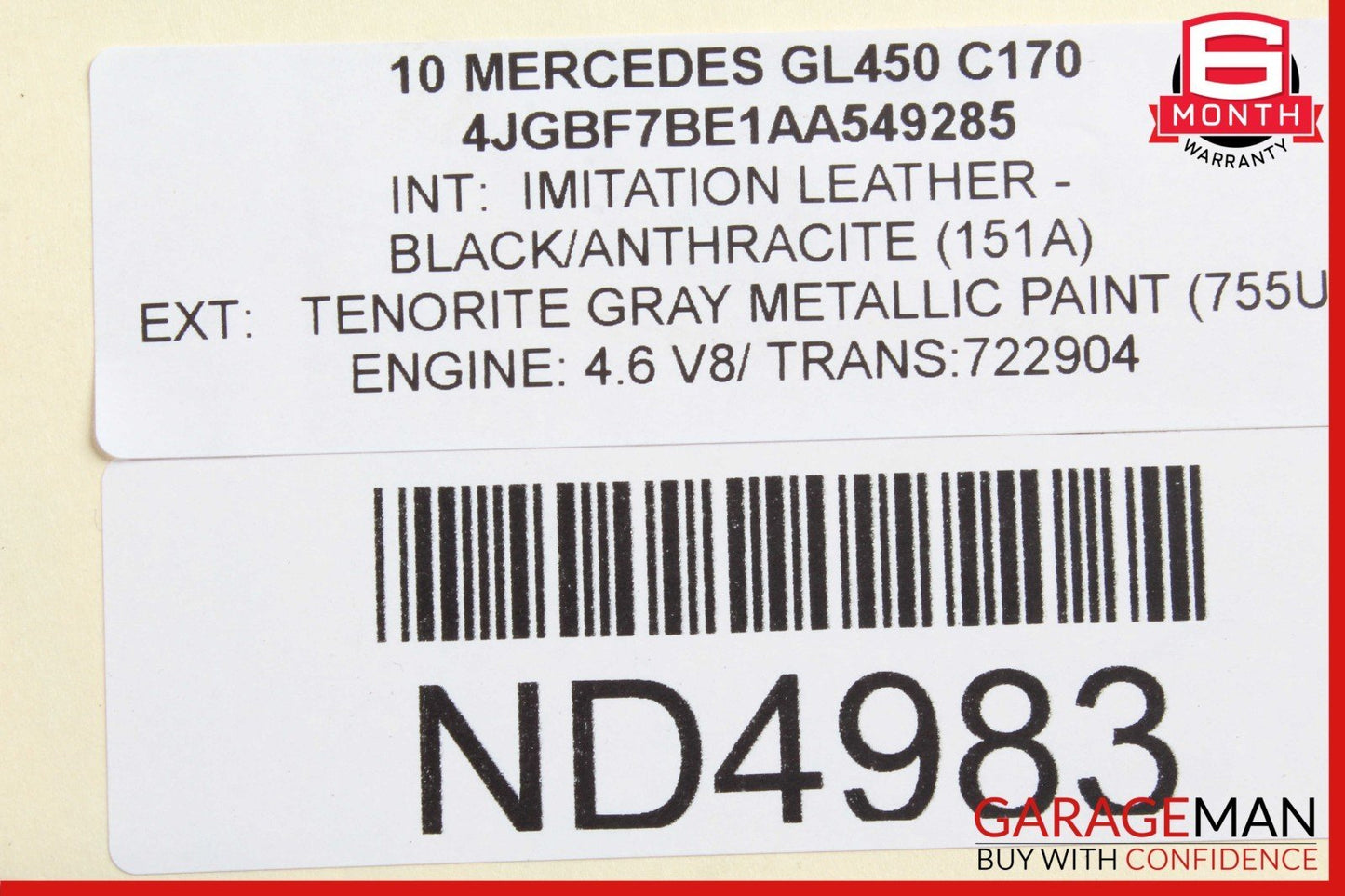 07-12 Mercedes X164 GL450 ML550 722.9 7G 4Matic Automatic Transmission OEM 188k