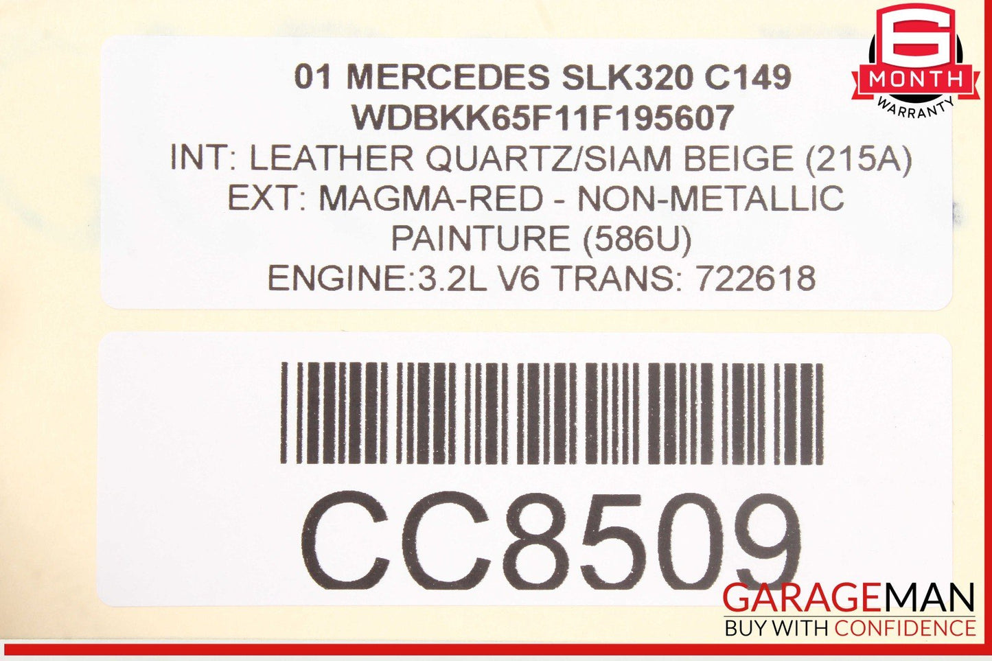 Mercedes R170 SLK320 Engine Motor Cooling Radiator Fan Assembly OEM