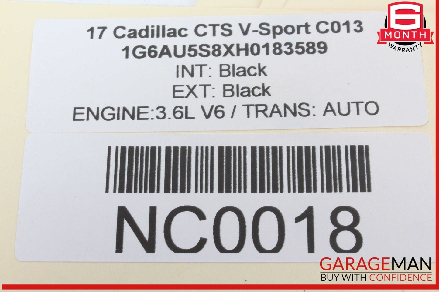 14-19 Cadillac CTS V-Sport Rear Left and Right Side Door Audio Sound Speaker OEM