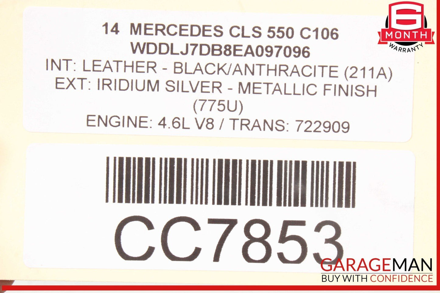 12-18 Mercedes W218 CLS550 Front Right Passenger Side Exterior Door Shell OEM