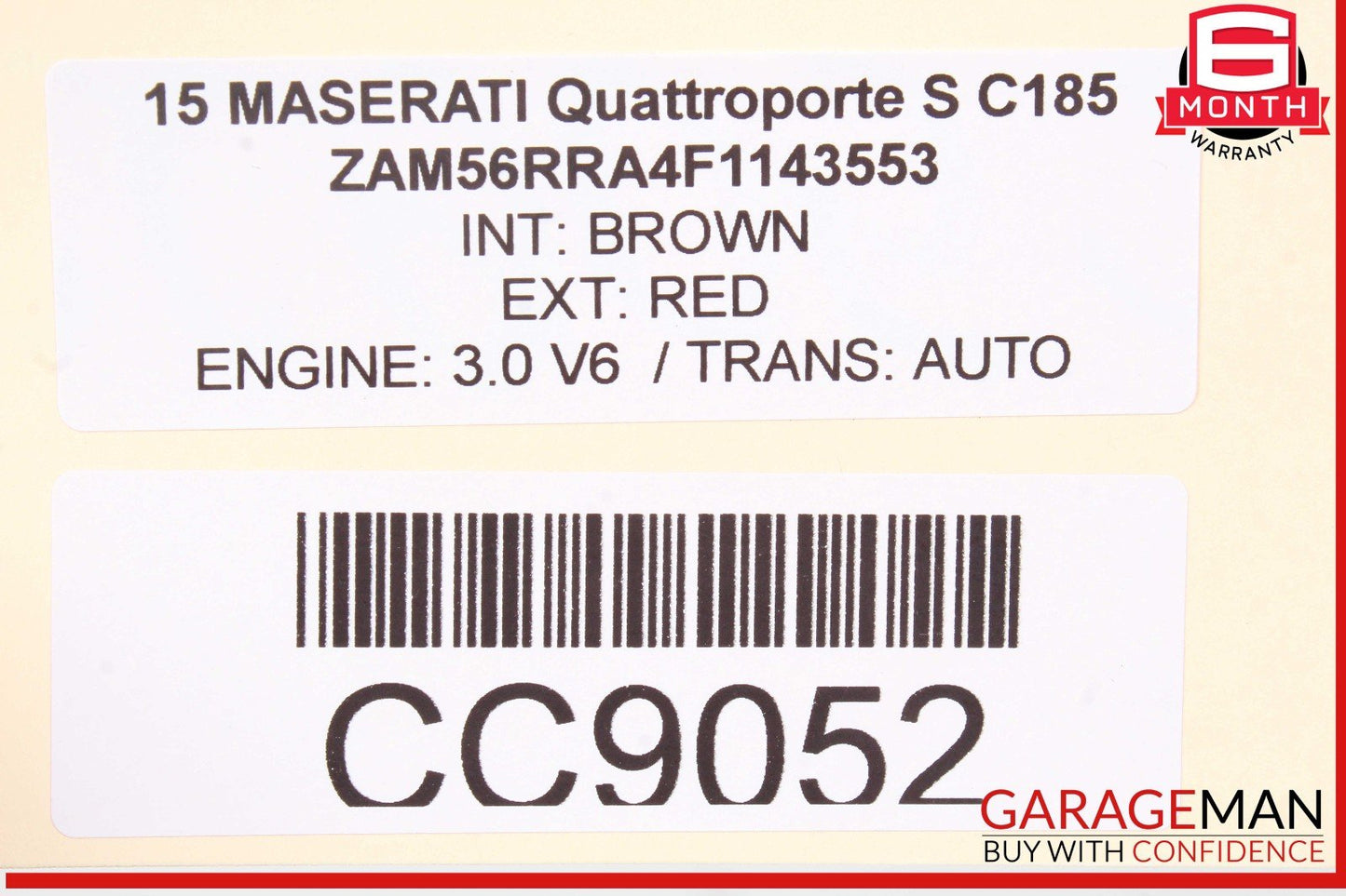 14-22 Maserati Quattroporte S M156 Front Left Driver Side Door Shell OEM