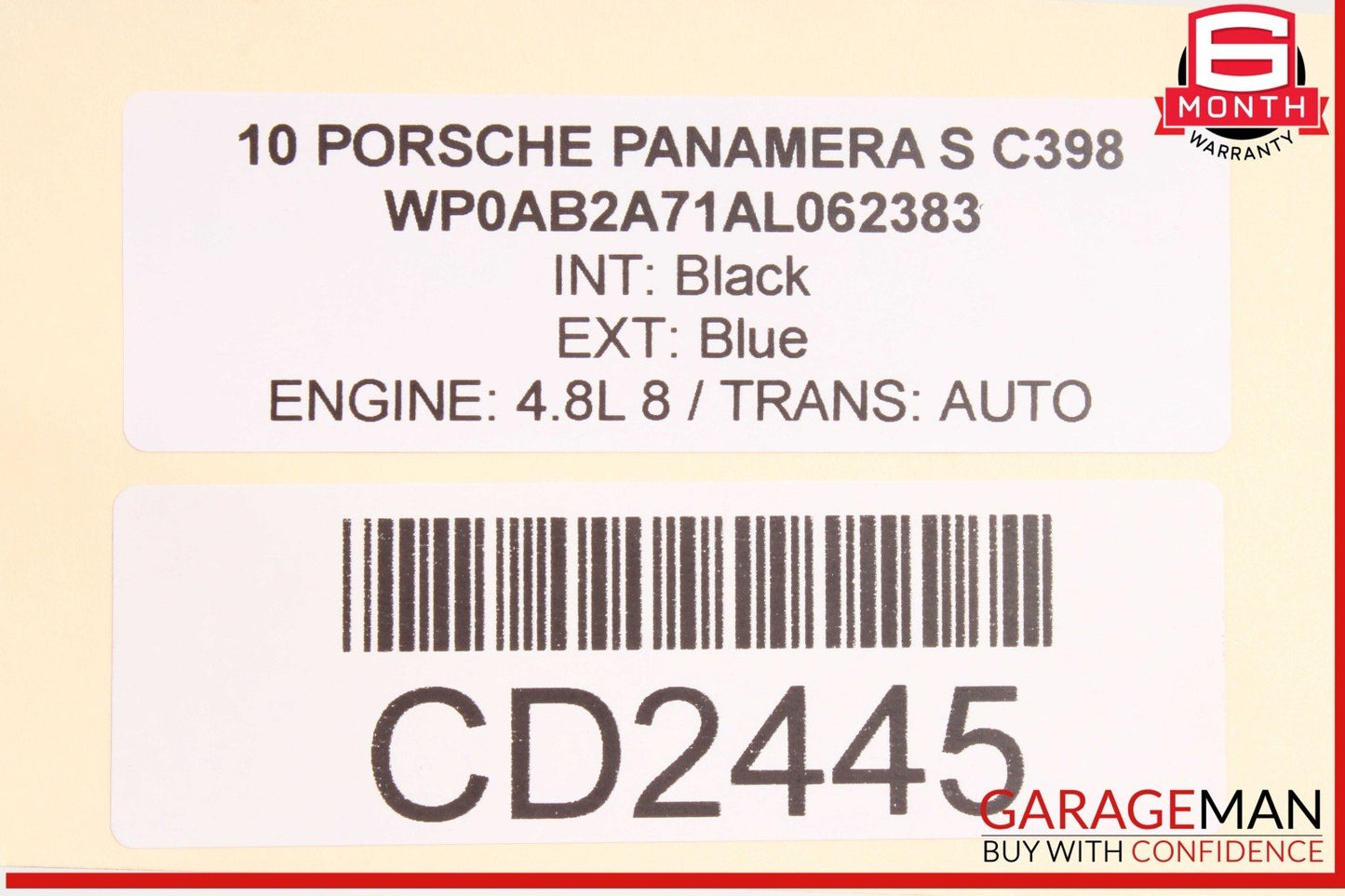 10-16 Porsche Panamera 970 Top Upper Sun Roof Sunroof Frame Motor Assembly OEM