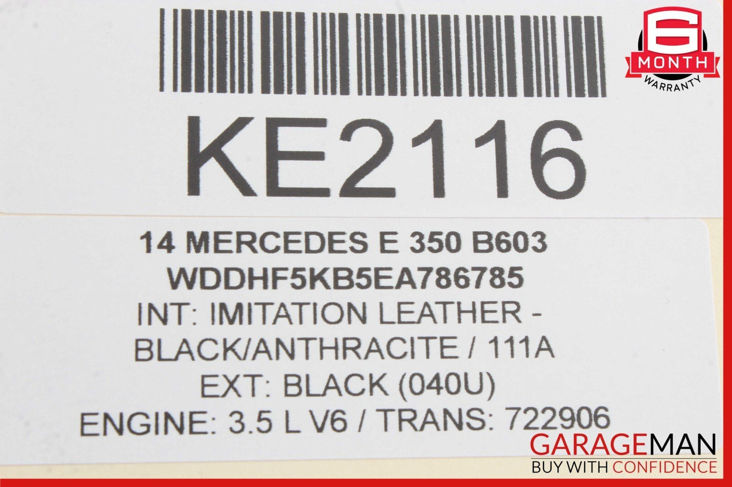 12-16 Mercedes W212 E350 C350 Left Driver Side Engine Cylinder Head Assy OEM