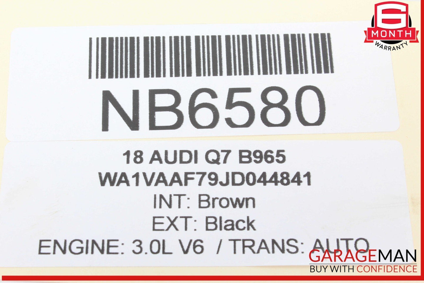 17-19 Audi Q7 Engine Crankcase Vent Valve 06E103547 OEM