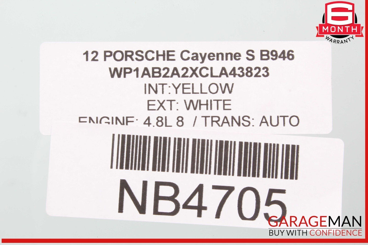 11-18 Porsche Cayenne S 958 Front Left Driver Side Door Window Glass OEM