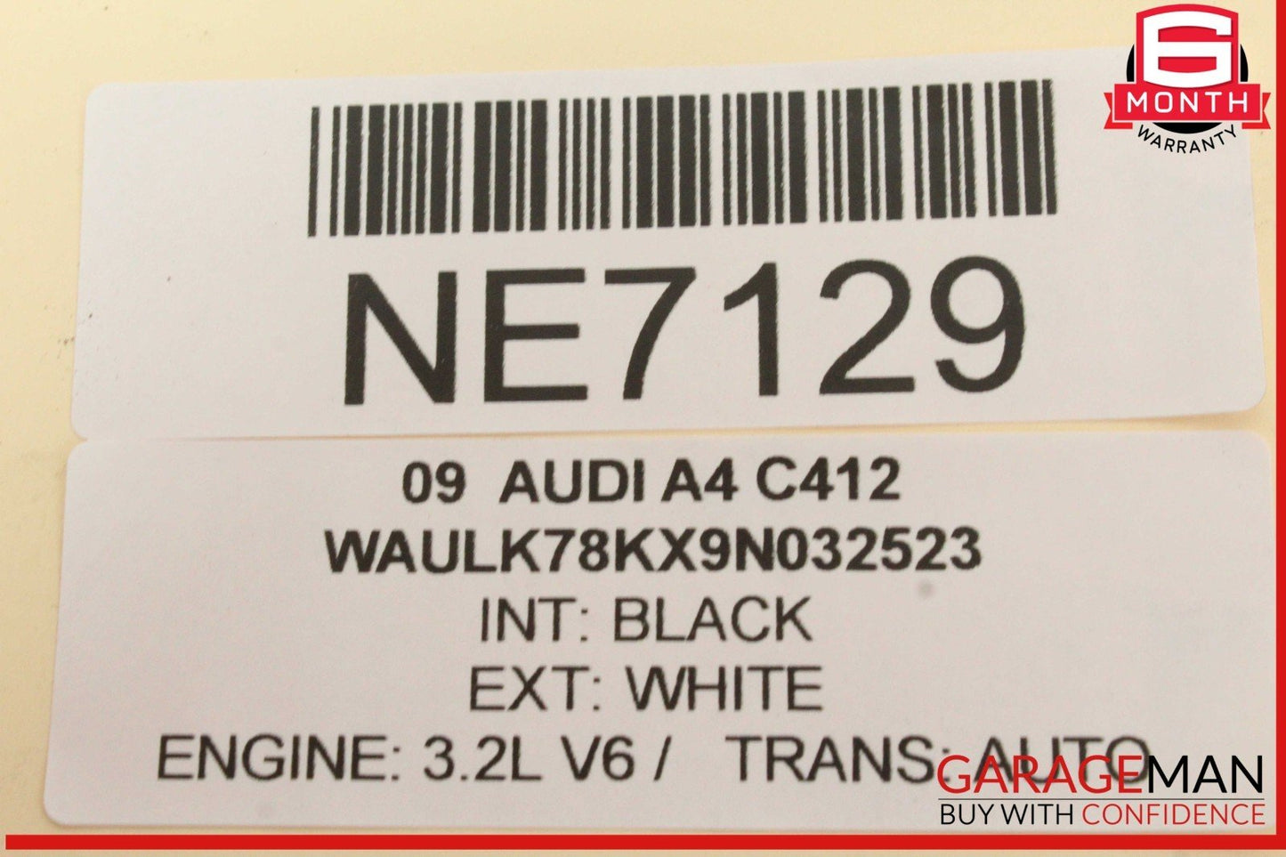 09-12 Audi A4 S4 Rear Left Driver Side LED Outer Tail Light Lamp 8K5945095L OEM