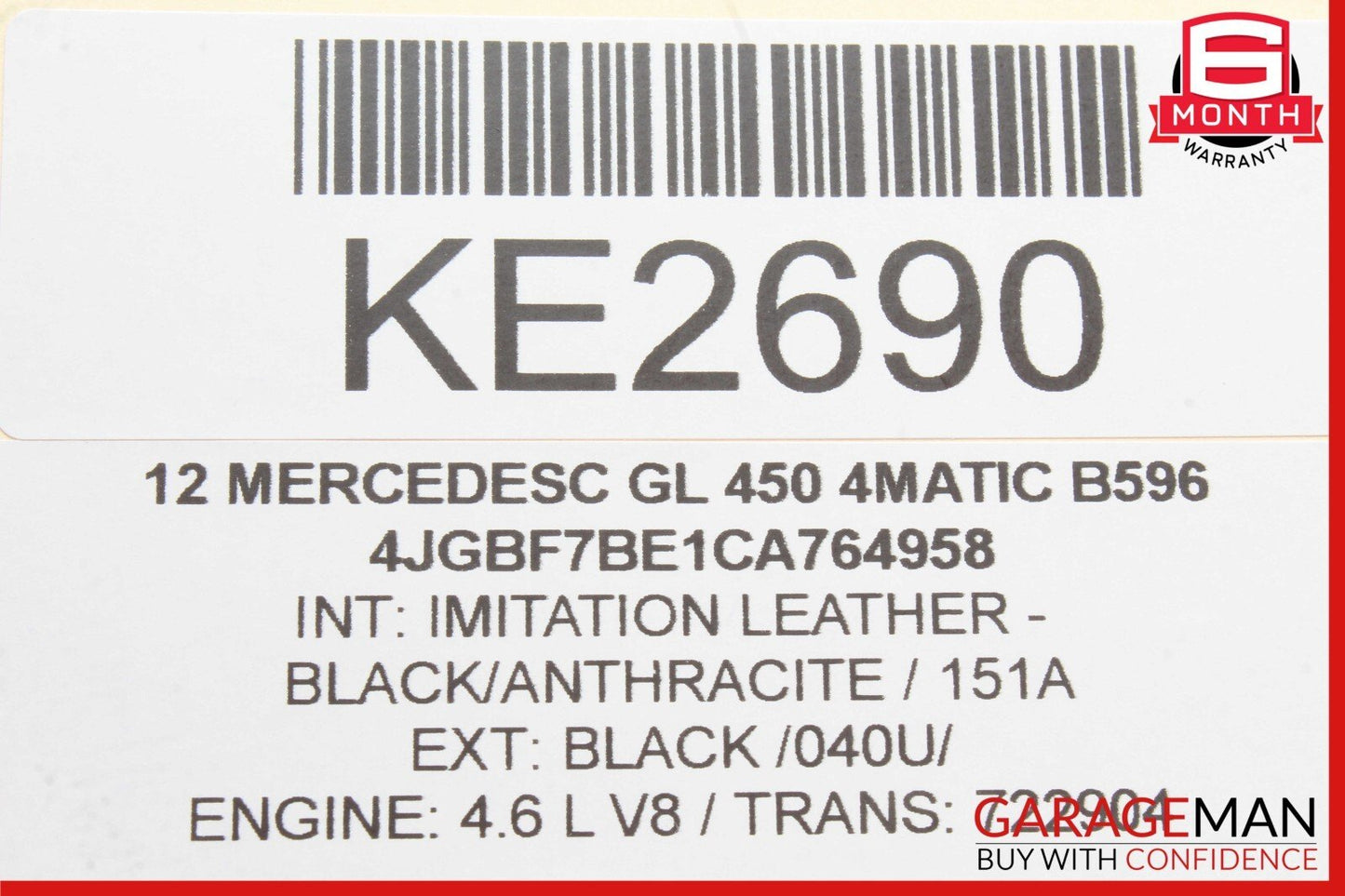 06-12 Mercedes X164 GL450 ML550 GL550 Front Right Side Reinforcement Bracket
