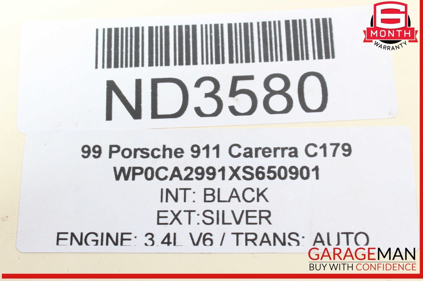 99-01 Porsche 911 Carerra Lower Intake Manifold 9961101017R OEM