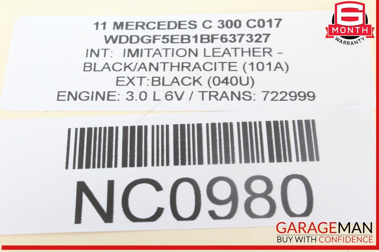 08-11 Mercedes W204 C300 C350 Front Left Side Headlight Head Light Lamp Halogen