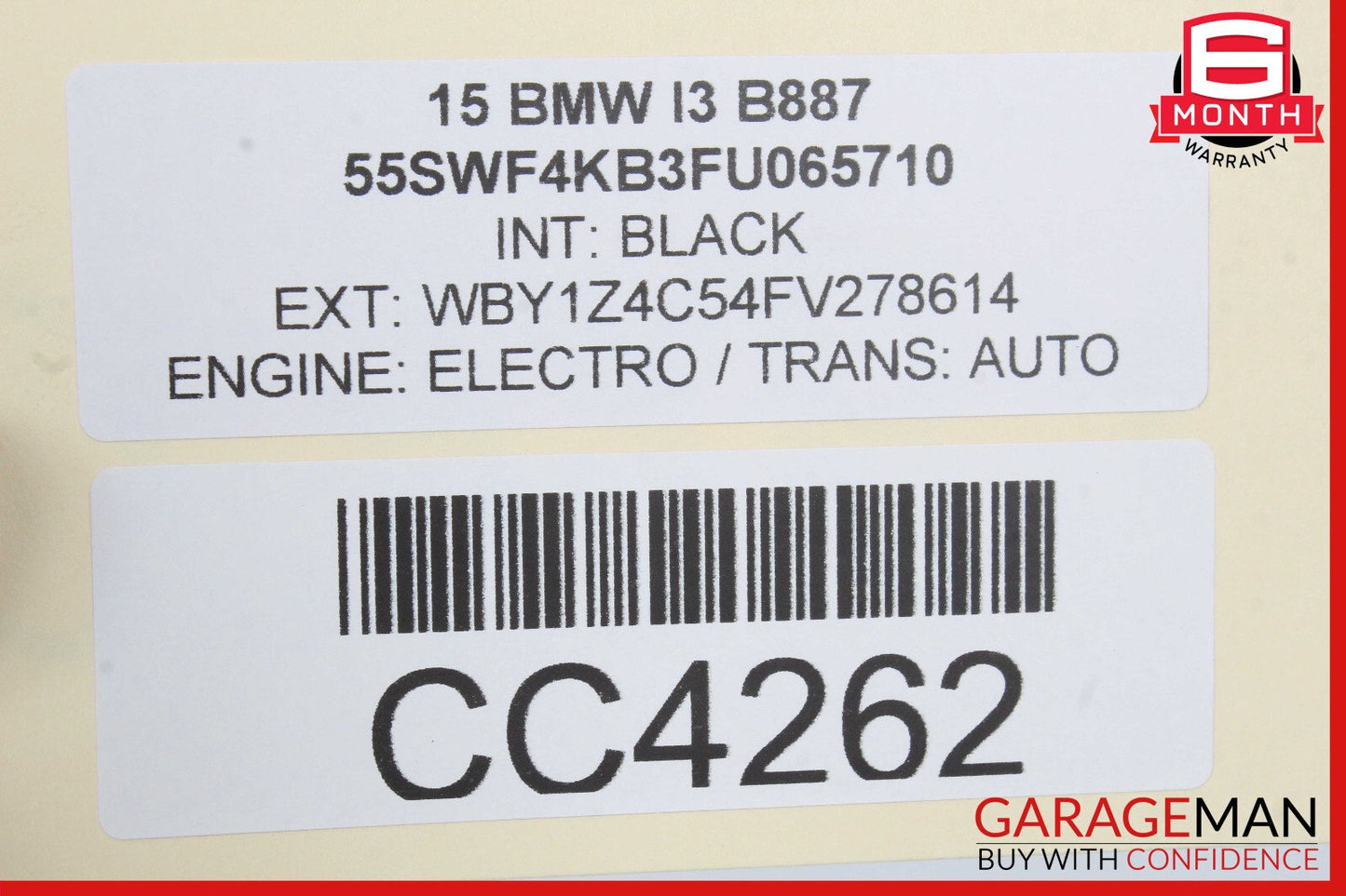 14-21 BMW i3 I01 Hybrid Radiator Cooling Fan Motor Shroud 8641949 OEM