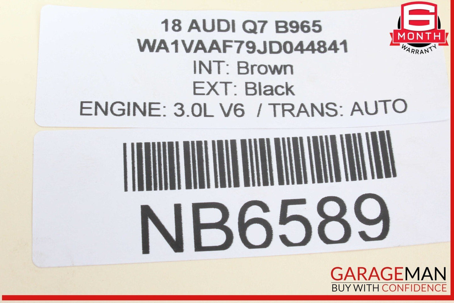 17-19 Audi Q7 Engine Right Cylinder Head Valve Cover 06E103472Q OEM