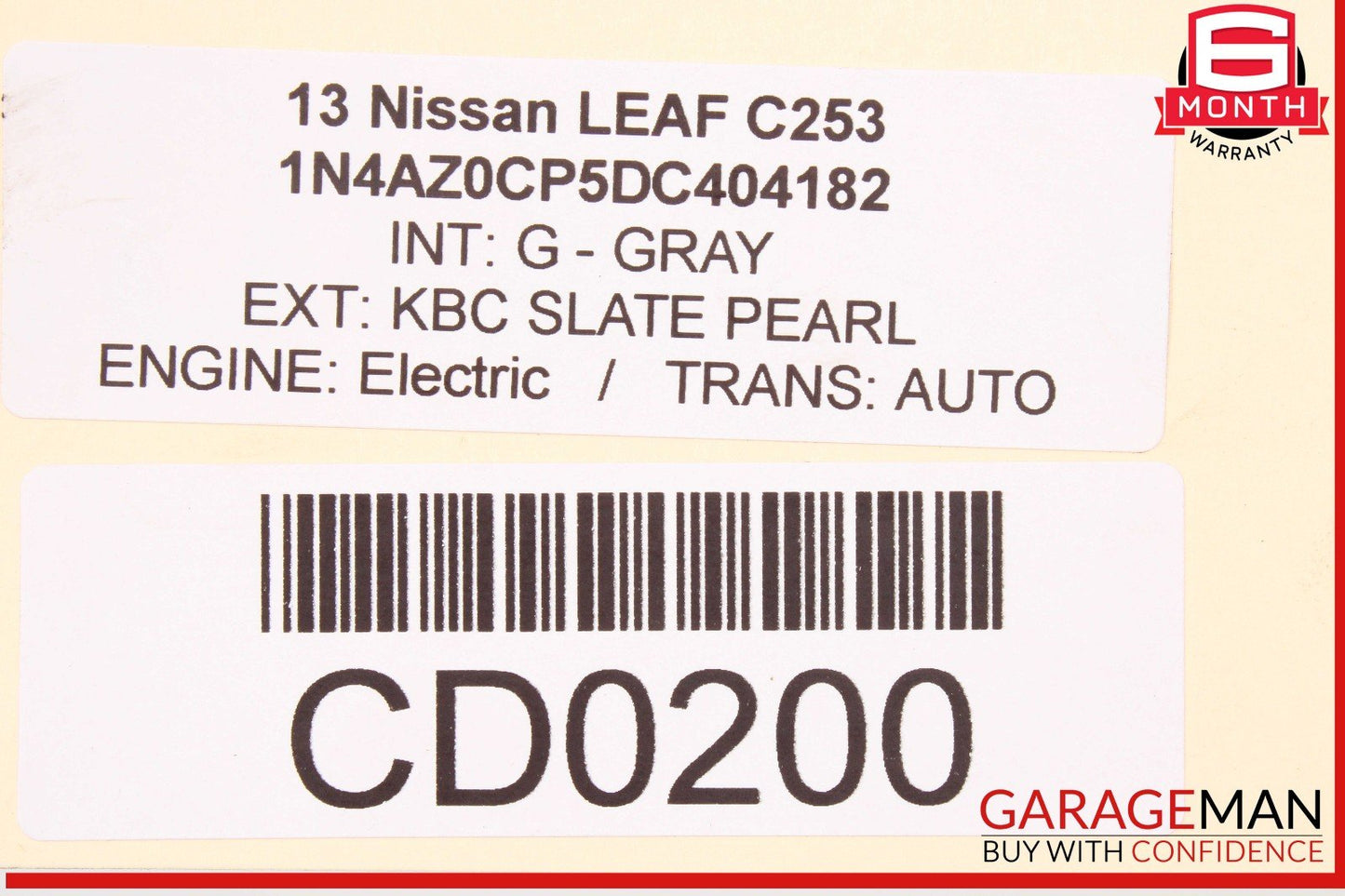 13-17 Nissan Leaf Engine Radiator Cooling Fan Motor Shroud Assy OEM
