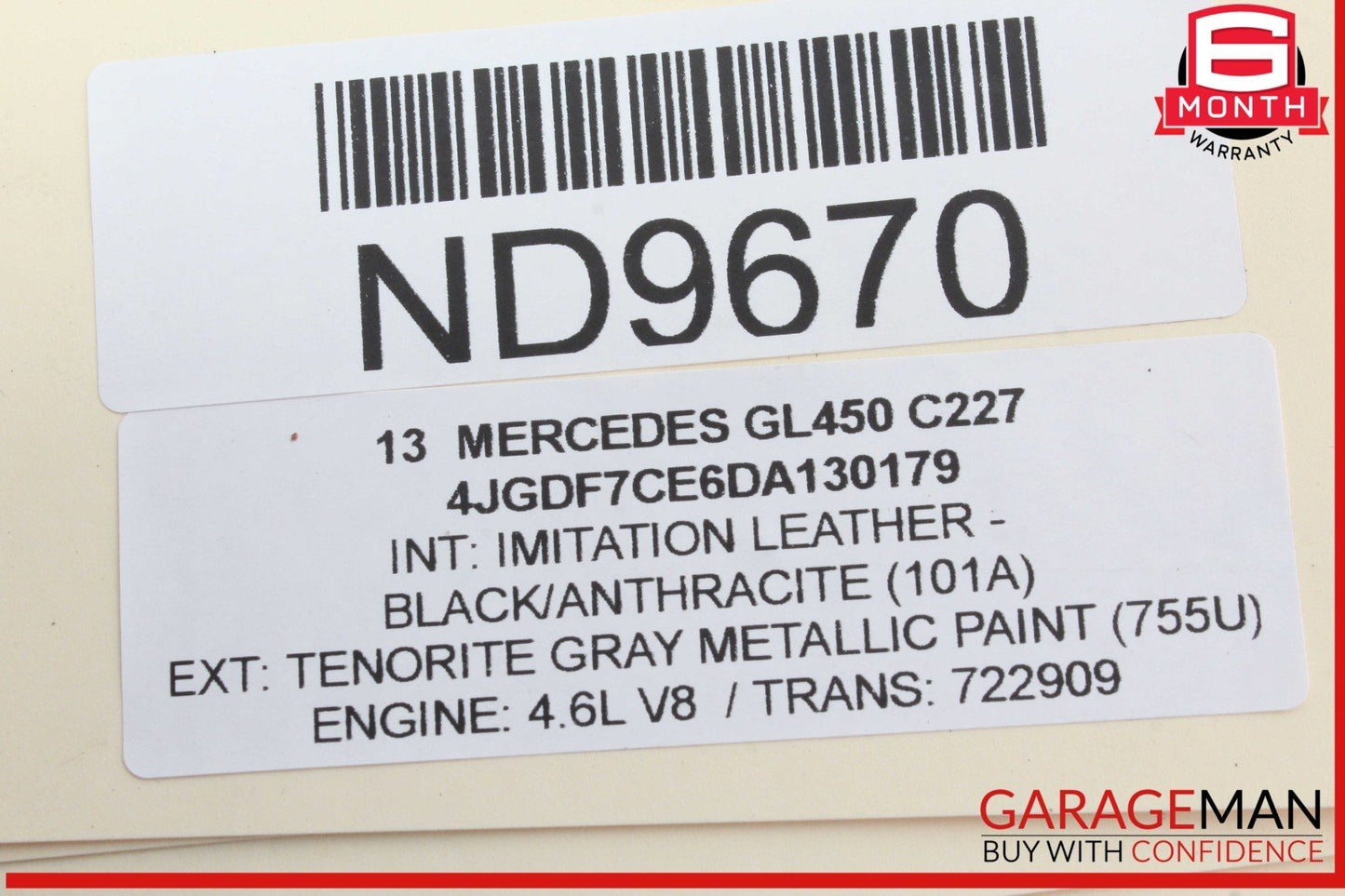 10-18 Mercedes X166 GL450 Trunk Lid Power Closing Motor 2047500060 OEM