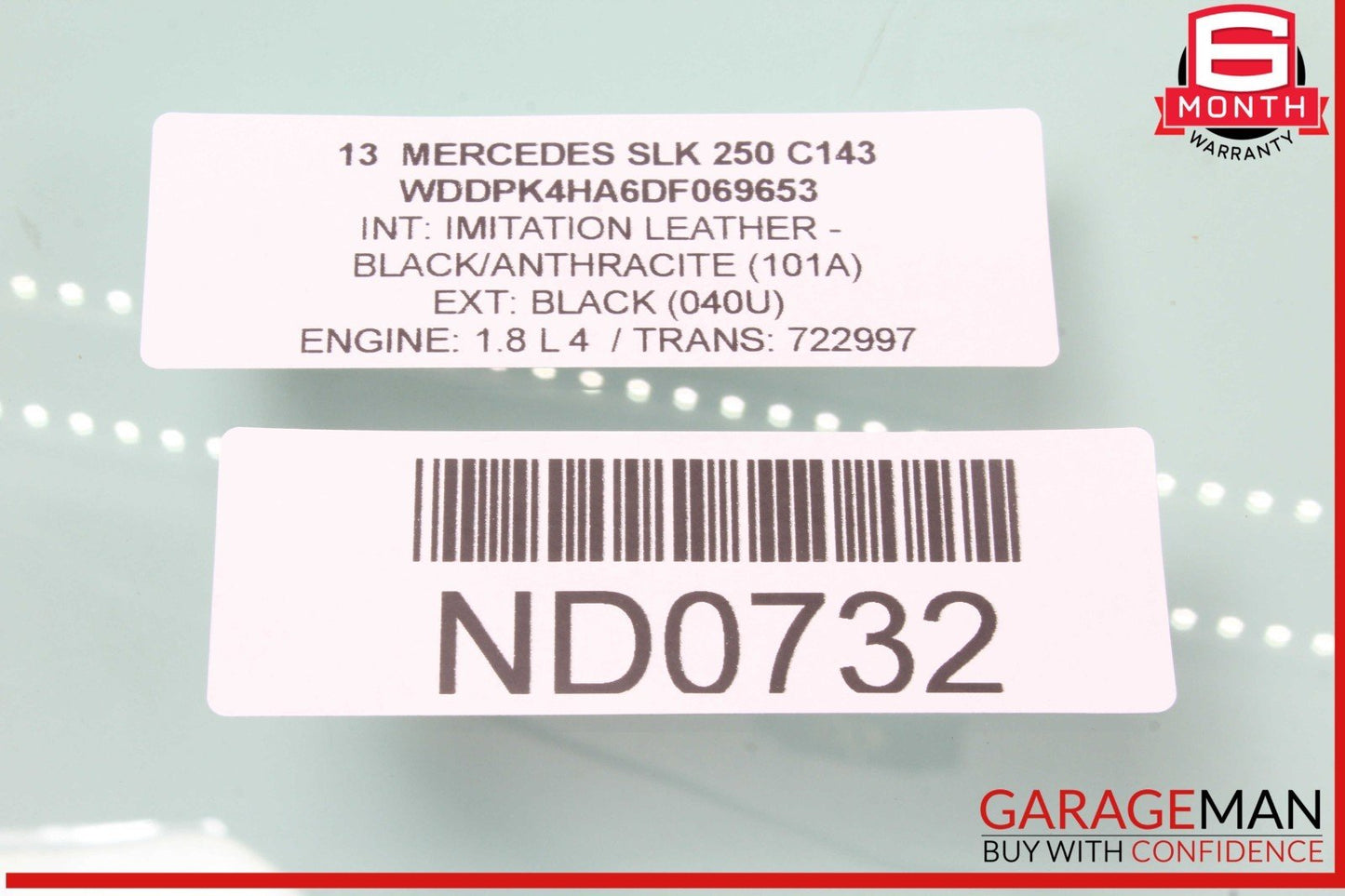 12-20 Mercedes R172 SLK250 Front Right Passenger Side Door Window Glass OEM