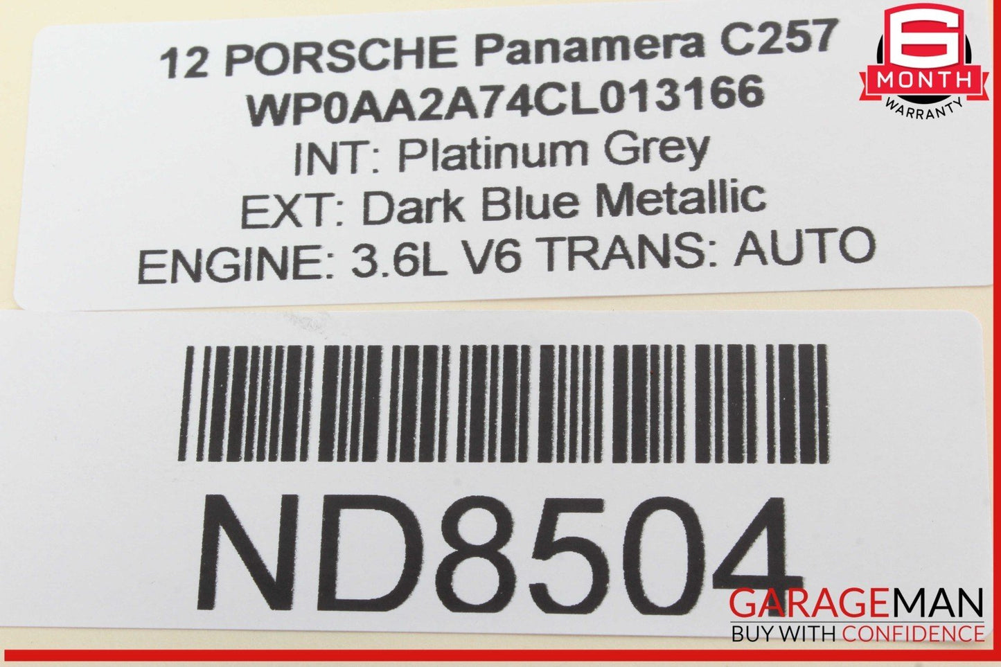 10-16 Porsche Panamera 970 Rear Ash Tray Ashtray Cup Holder Trim Wood OEM