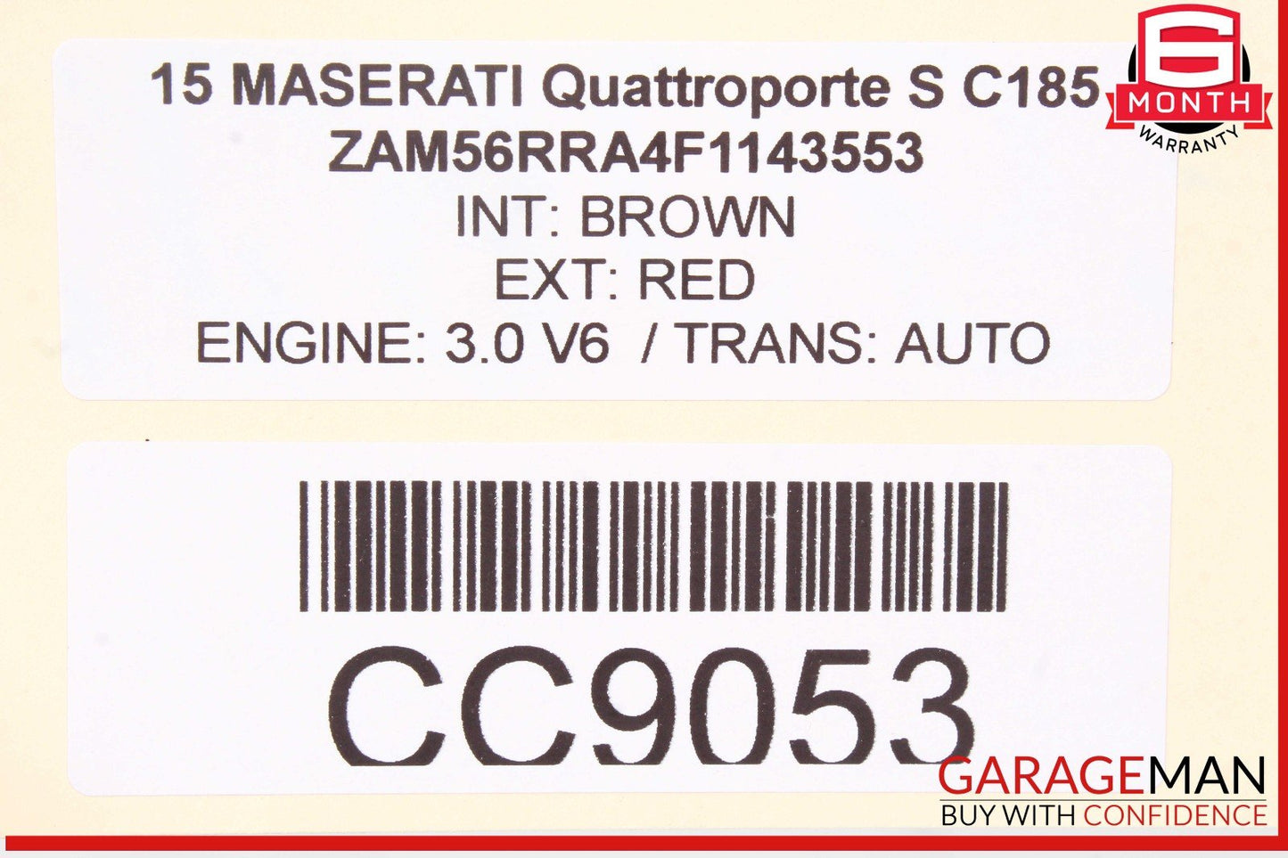 14-24 Maserati Quattroporte SQ4 M156 Trunk Lid Panel Assembly OEM