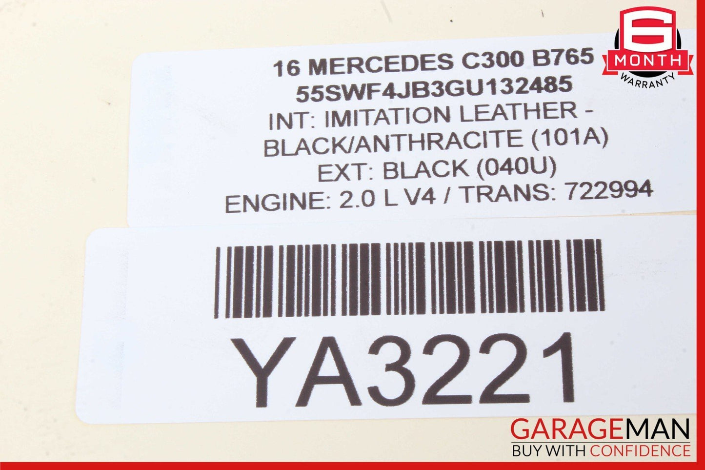 15-20 Mercedes W205 C300 Front Right Door Lock Latch Actuator w/ Door Handle Set