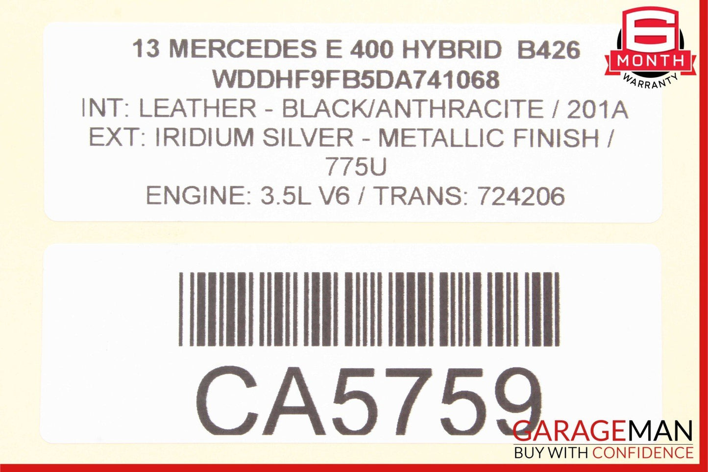 08-20 Mercedes R172 SLK350 C350 E400 Front Left Side Door Lock Latch Actuator