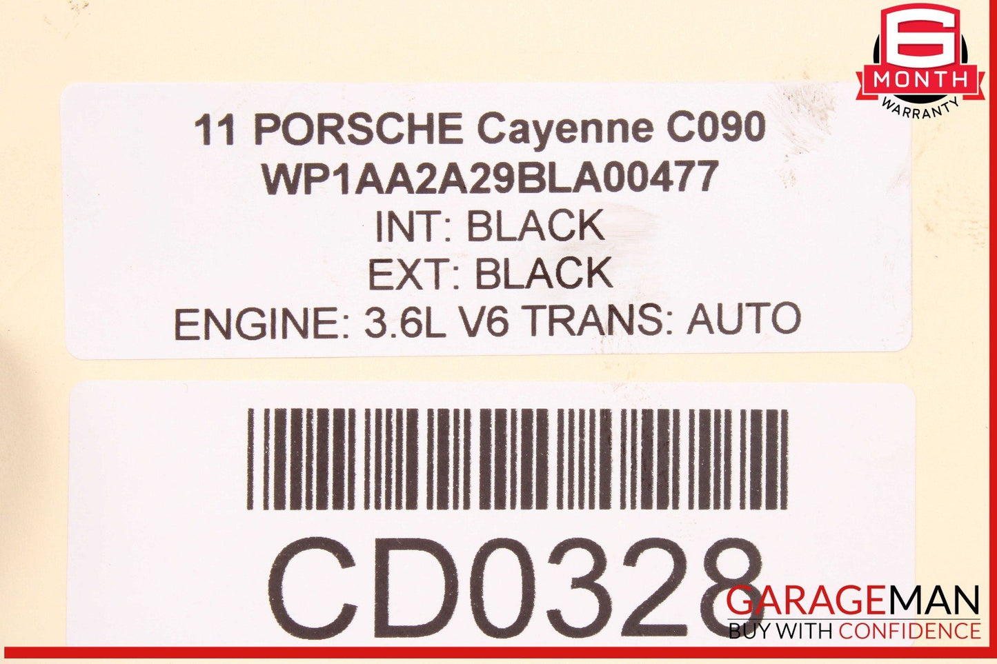11-18 Porsche Cayenne 958 3.6L VR6 Rear Differential Diff Axle Carrier OEM