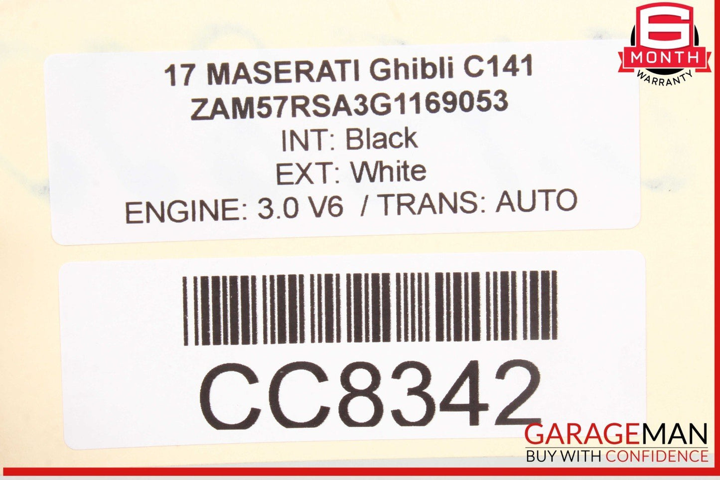 14-22 Maserati Ghibli M157 Front Left Driver Side Door Shell Panel OEM