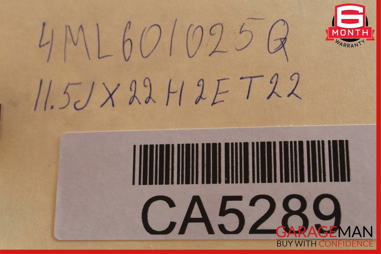 19-21 Lamborghini Urus Rear Right / Left Side Wheel Rim 11.5Jx22H2 ET22 OEM