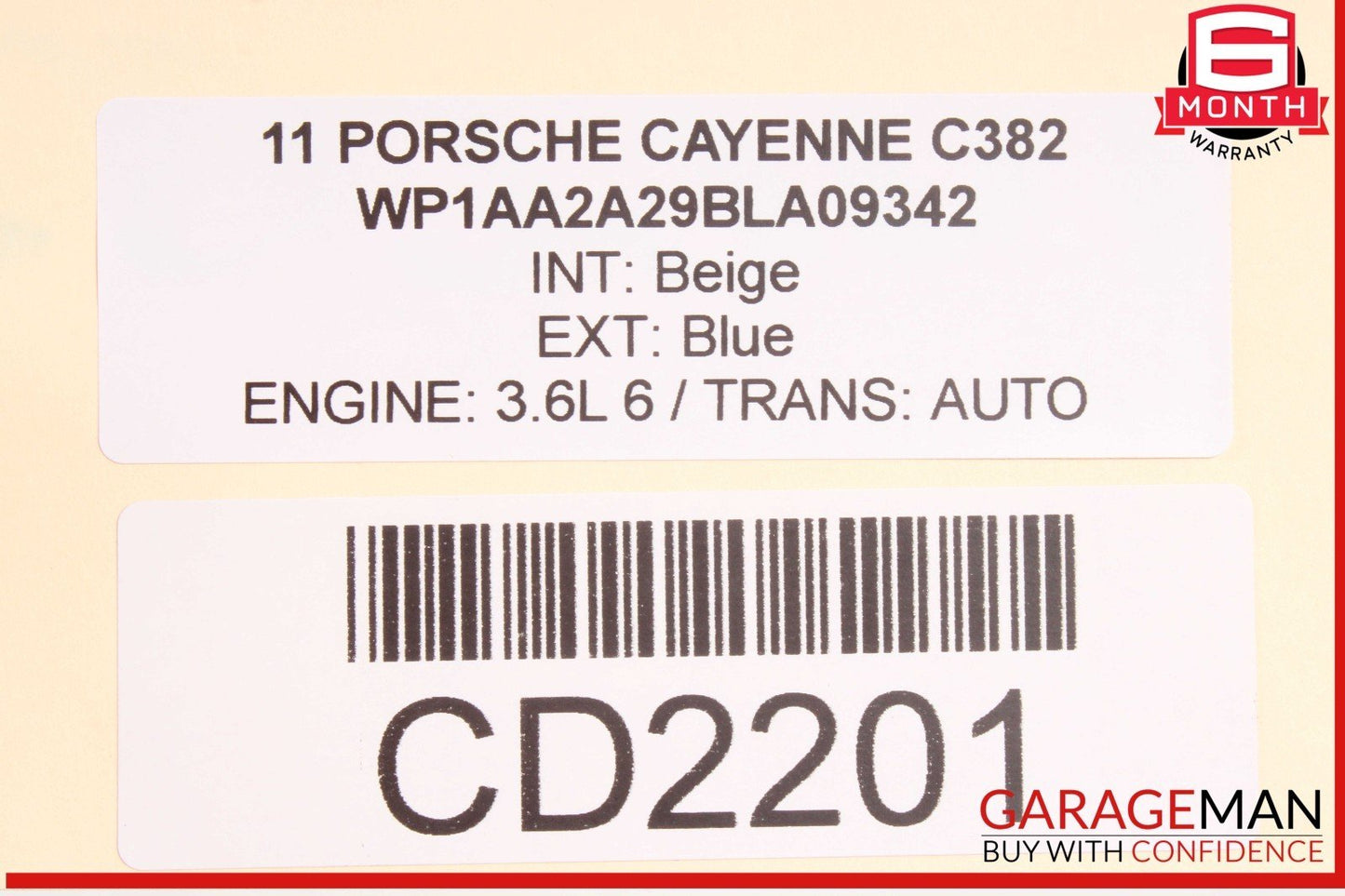 10-16 Porsche Panamera 970 Front Right Side Lower Bottom Seat Cushion OEM
