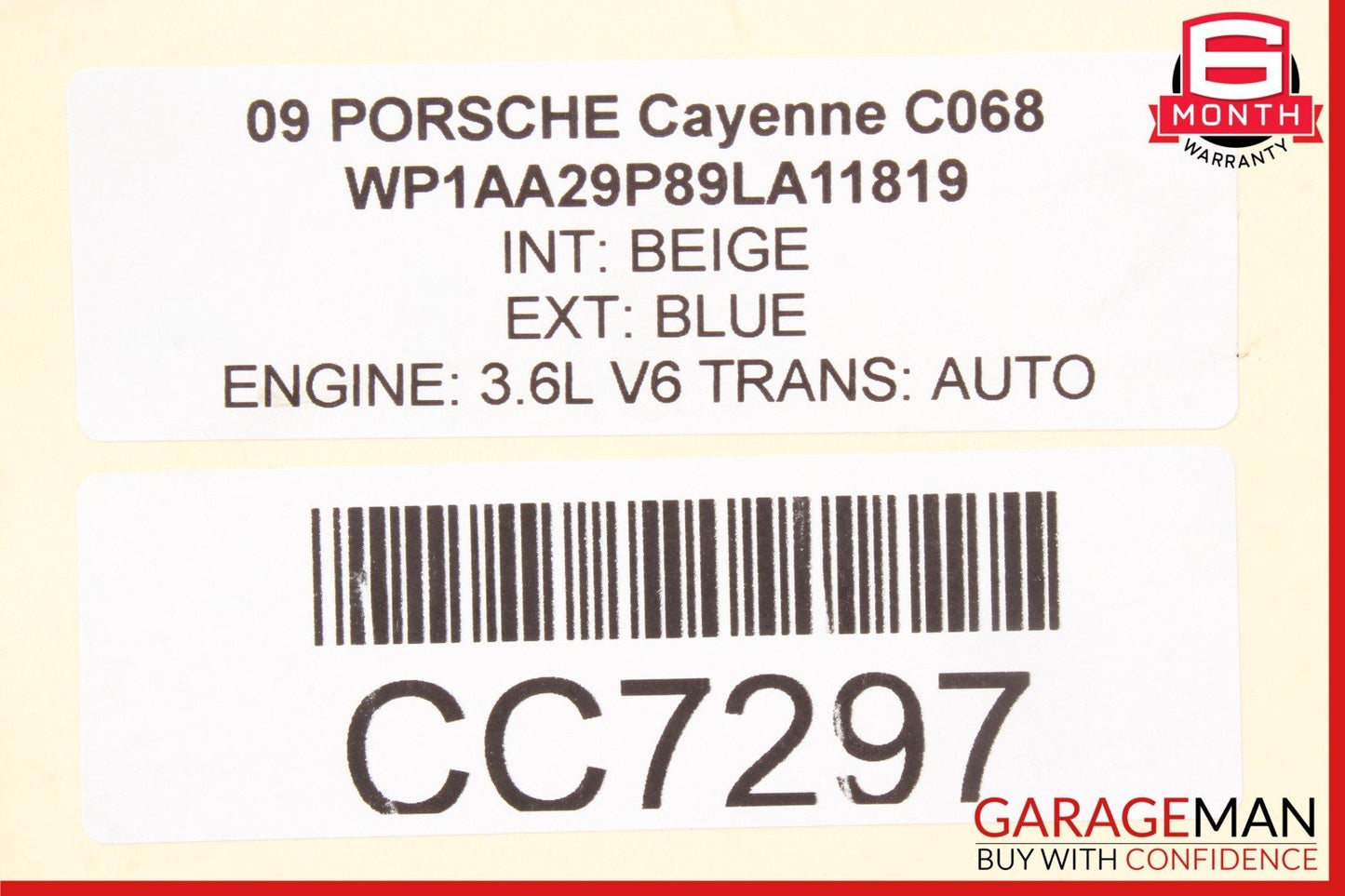 03-10 Porsche Cayenne 955 957 Front Hood Bonnet Lid Panel Cover Gray OEM