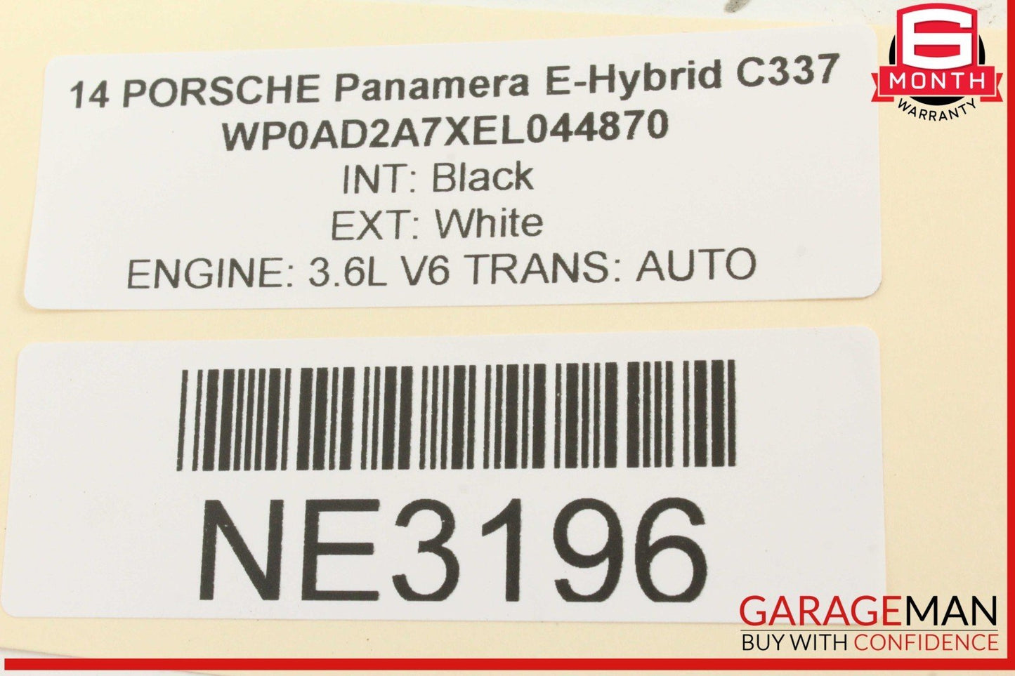 12-16 Porsche Panamera 970 E-Hybrid High Voltage Battery Cable Line OEM