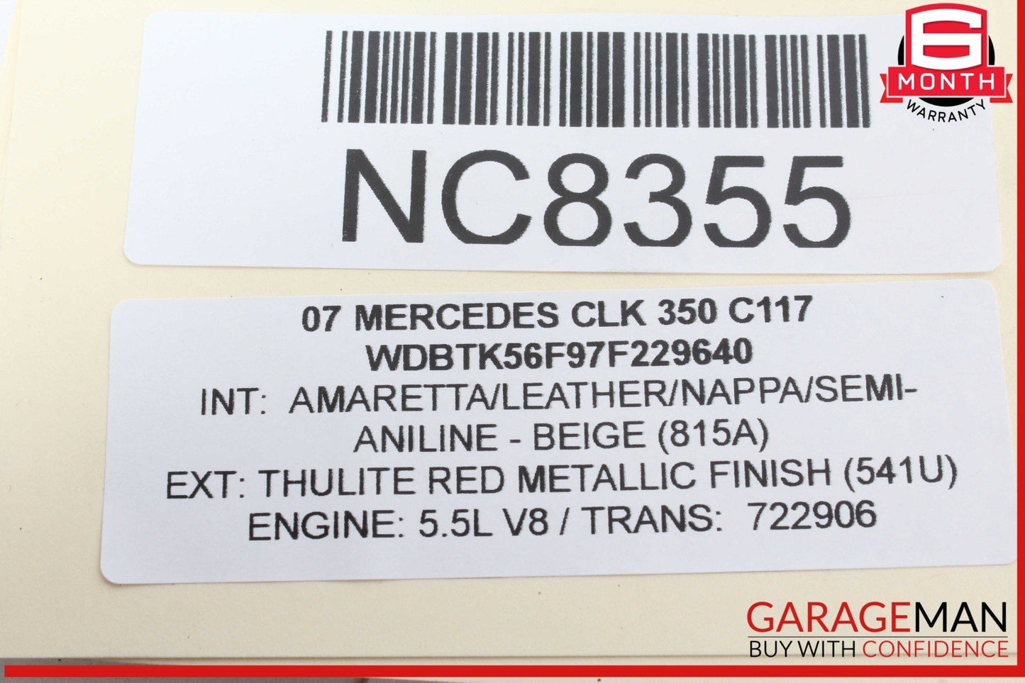 01-09 Mercedes W209 CLK350 C350 Door Sound Audio Speakers 2038205102 OEM