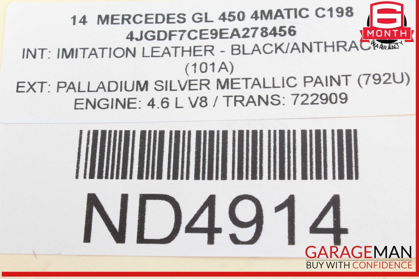 11-20 Mercedes X166 GL450 4MATIC S550 Engine Coolant Motor Water Pump OEM
