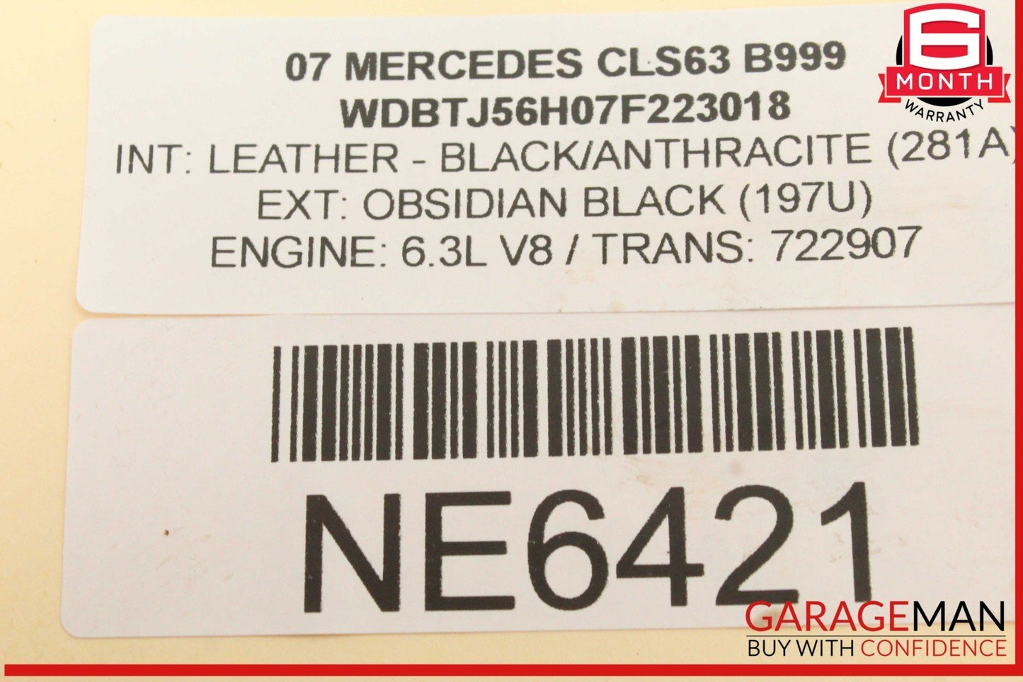 07-12 Mercedes-Benz W219 CLS63 AMG Right Side Exhaust Manifold 1561400009