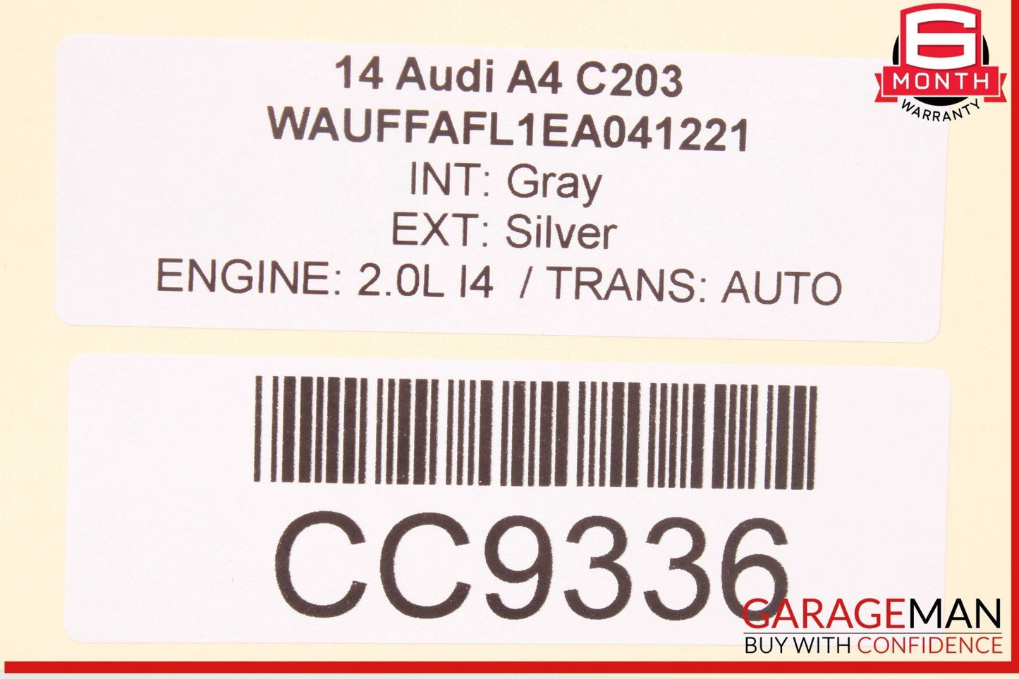 09-16 Audi A4 S4 Front Left Driver Side Door Shell Panel OEM