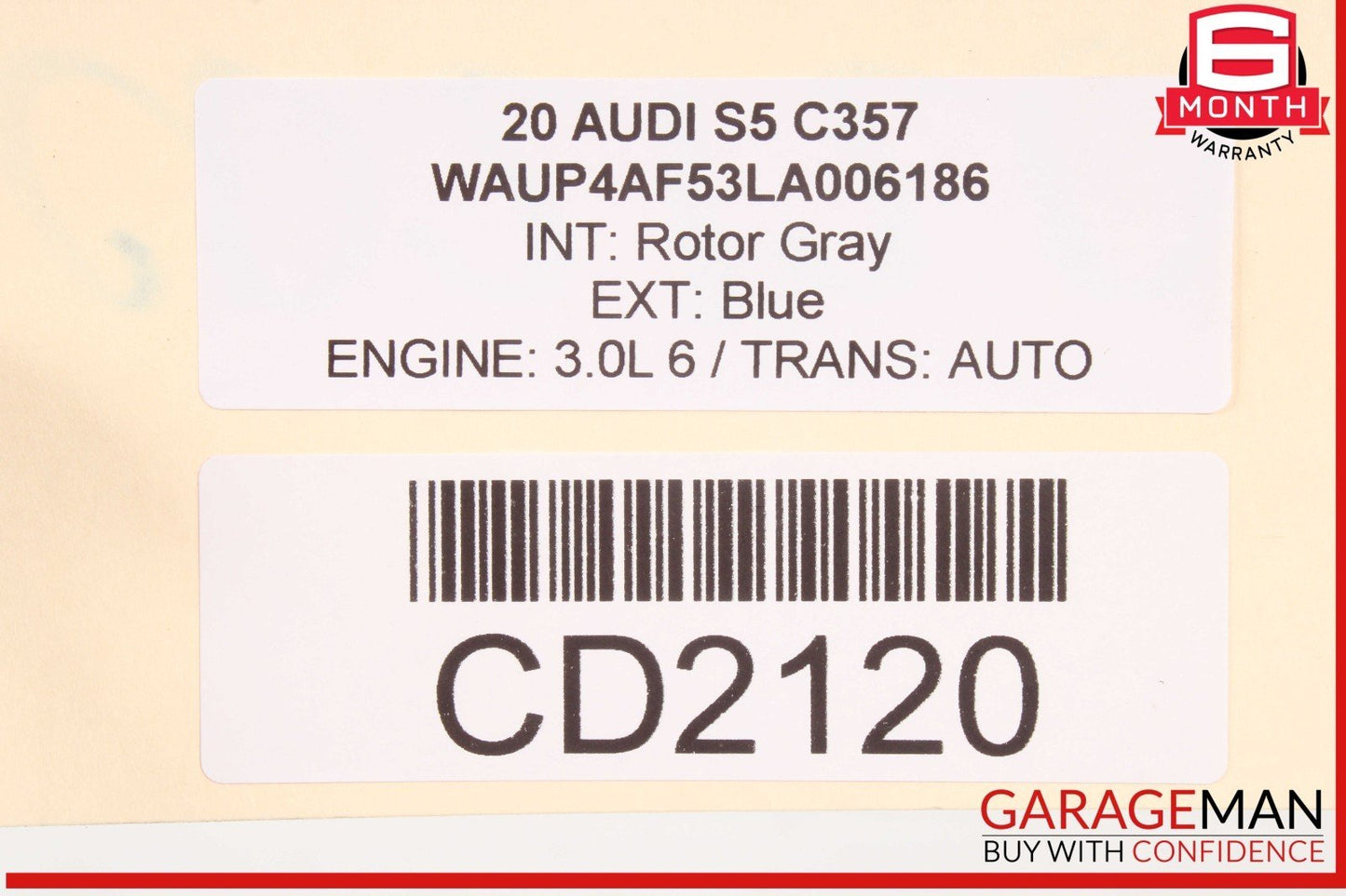17-24 Audi S5 S4 A4 A5 Rear Sub Frame Subframe Crossmember OEM