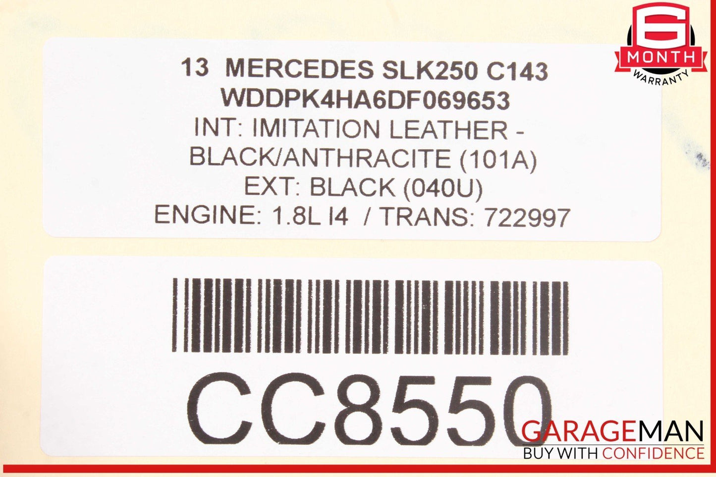 12-15 Mercedes R172 SLK250 7G Automatic Transmission Assy 722.997 OEM 147k