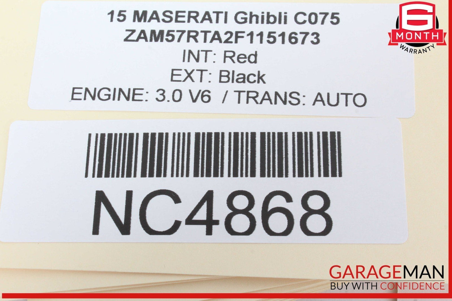 14-17 Maserati Ghibli Dashboard Dash Information Display Media Monitor OEM