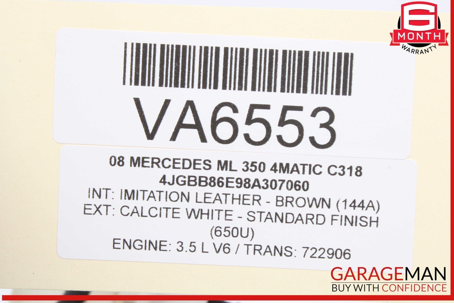 06-12 Mercedes W164 ML350 4MATIC Windshield Washer Fluid Reservoir Tank Bottle