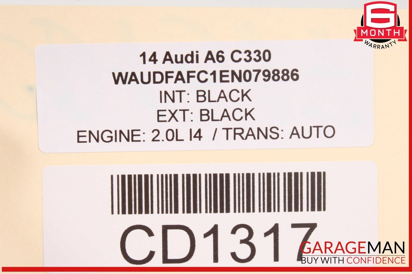 12-18 Audi A6 A7 Front Left Lower Bottom Seat Cushion OEM