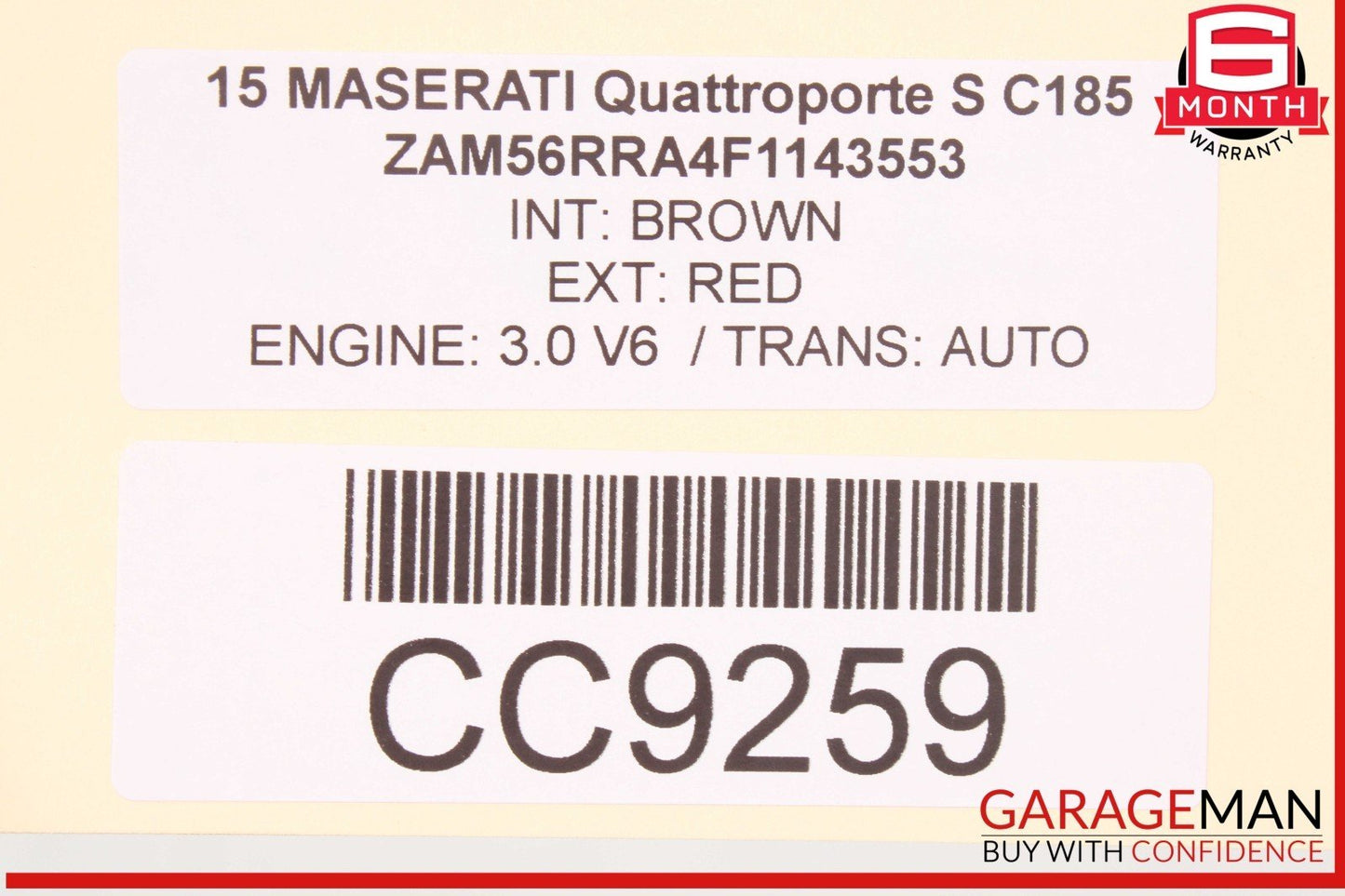 14-17 Maserati Quattroporte M156 Front Left Side Top Upper Seat Cushion OEM